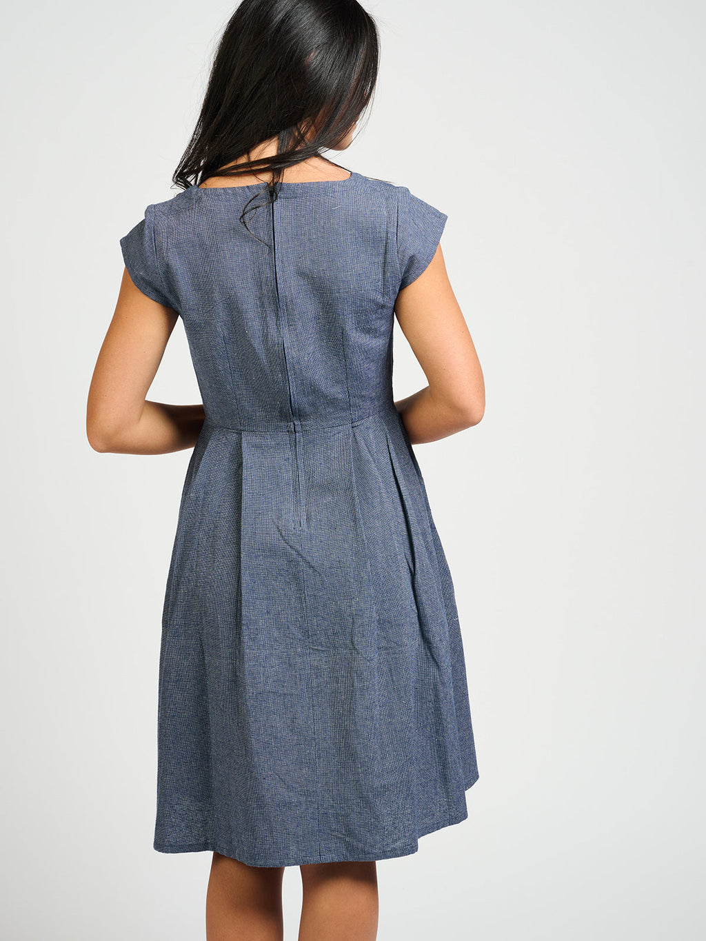 Devonshire Dress - Blue Chambray