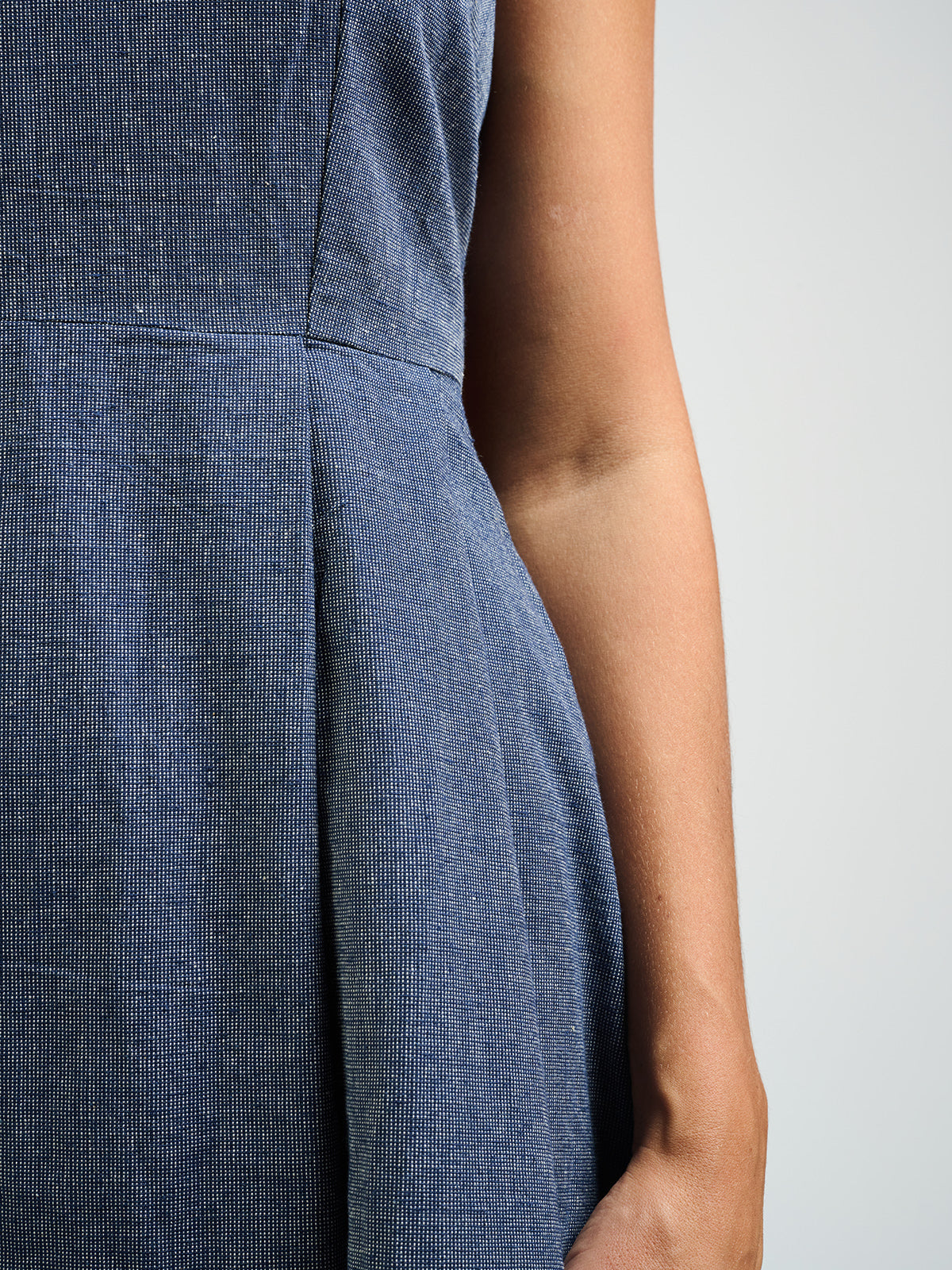 Devonshire Dress - Blue Chambray