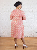 Callie 3/4 Sleeve Plus Size Wrap Dress - Matisse Vermillion