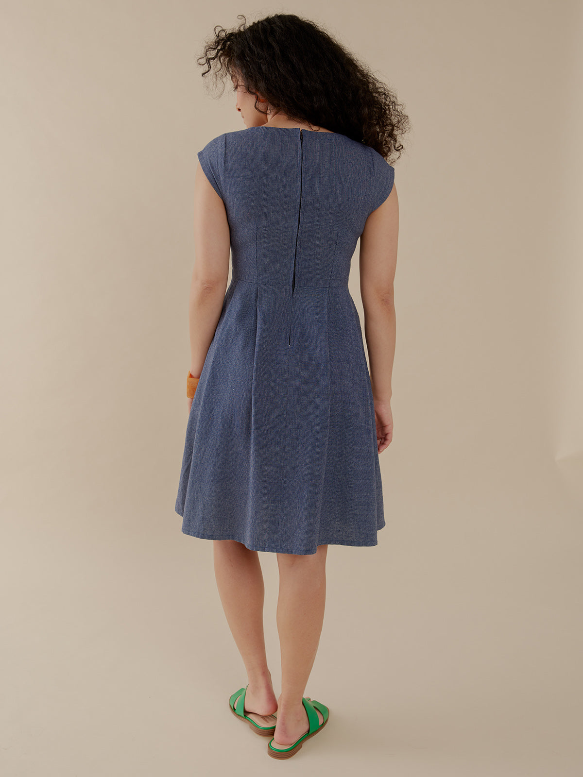 Devonshire Dress - Blue Chambray