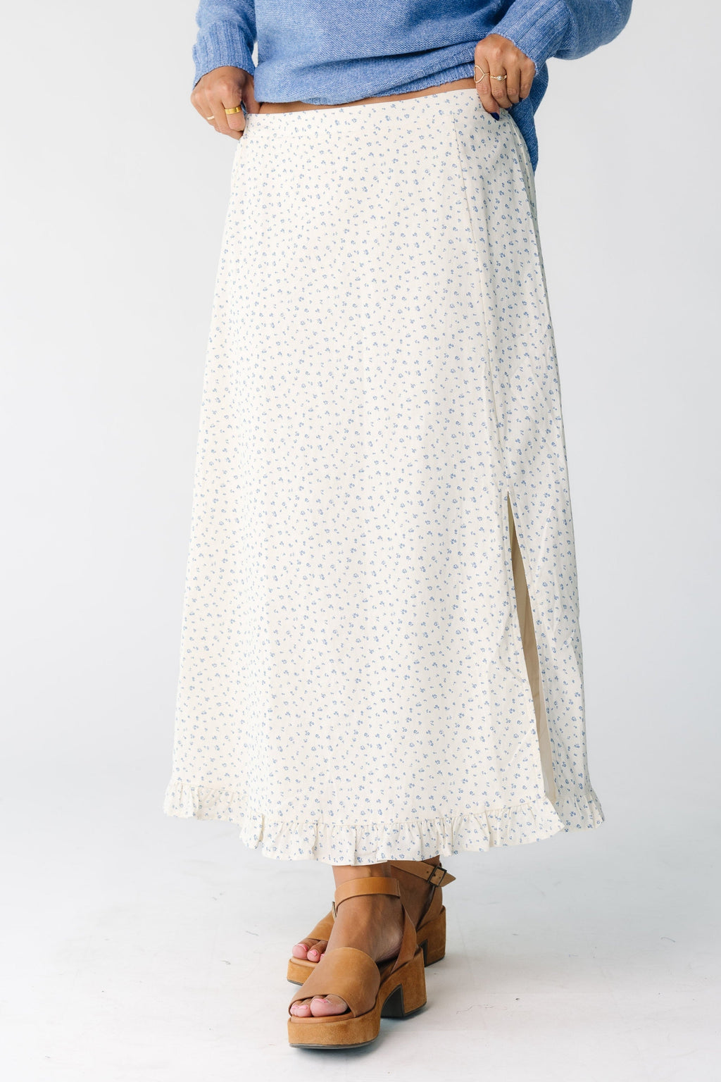 Pansy Floral Skirt