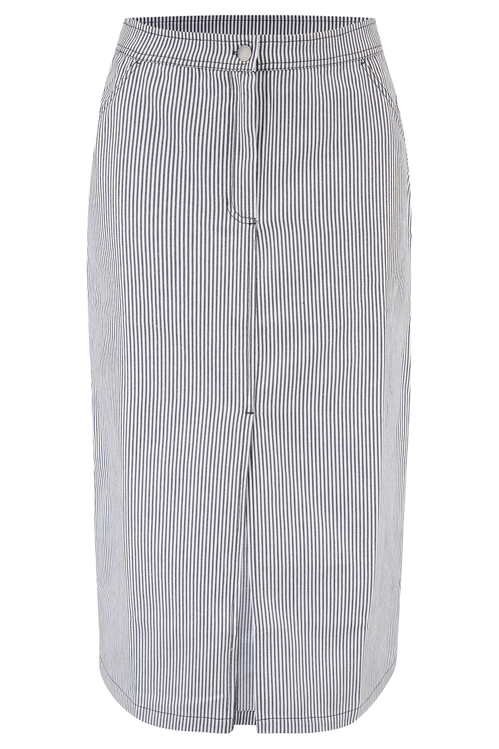 Amaya Midi Skirt - Monochrome Stripe