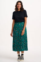 Rosalind Skirt - Green, Rainbow Dappled Spot