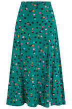 Rosalind Skirt - Green, Rainbow Dappled Spot