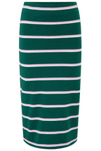Saskia Jersey Skirt - Green, Colour Pop Stripe