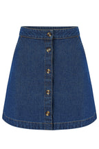 Trixie Mini Skirt - Deep Blue Denim