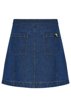 Trixie Mini Skirt - Deep Blue Denim